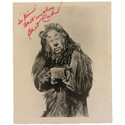Wizard of Oz: Bert Lahr Signed Photograph