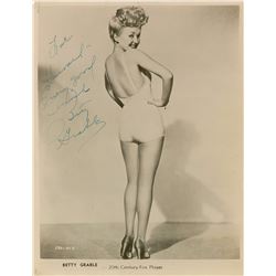 Betty Grable Signed Photograph
