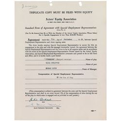 Julie Andrews Signed Document