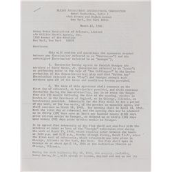 Sammy Davis, Jr. Signed Document