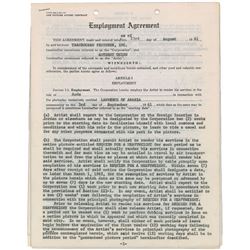 Anthony Quinn Signed Document