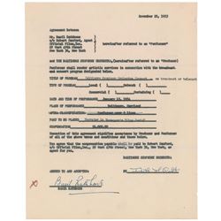 Basil Rathbone and Nigel Bruce Pair of Signed Items