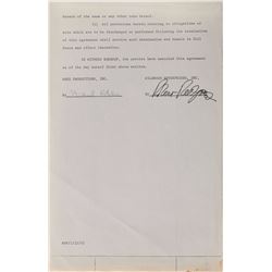 Robert Redford Signed Document