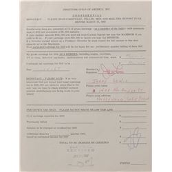 Directors Guild Collection of Signed Documents