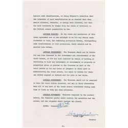 Harry Cohn Signed Document