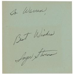 Actresses Set of Four Signatures