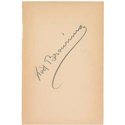 Dracula: Tod Browning Signature