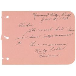 Frankenstein: Ruby Felker Signature