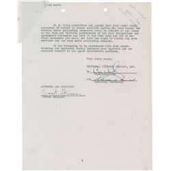 The Wolfman: Frank Skinner Signed Document