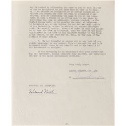 The Day the Earth Stood Still: Edmund North Signed Document