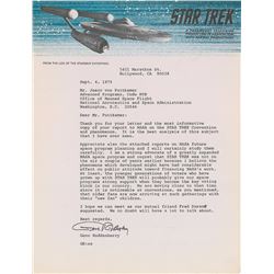 Star Trek: Gene Roddenberry Typed Letter Signed