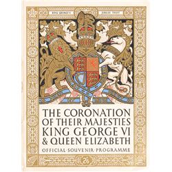 Clifton Webb’s King George VI and Queen Elizabeth Coronation Program