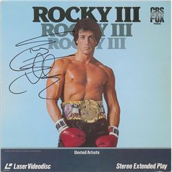 Rocky: Stallone Signed Laserdisc