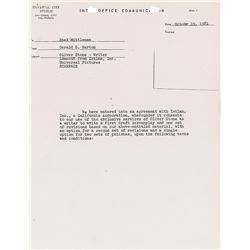 Scarface: Oliver Stone Signed Document