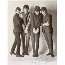 Beatles: George Harrison Signed Photograph