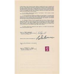 Beatles: John Lennon Signed Document