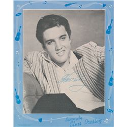 Elvis Presley Signed Program