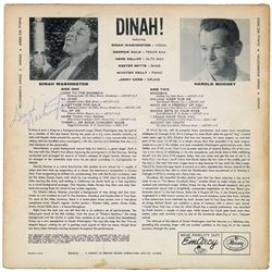 Dinah Washington Signed Album