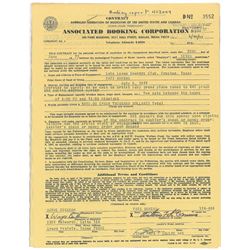 Fats Domino Signed Document