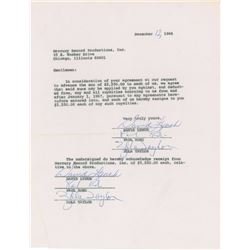 The Platters Signed Document