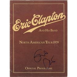 Eric Clapton Signed Program