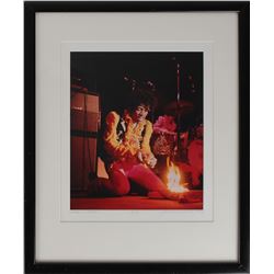 Jimi Hendrix: Jim Marshall Signed AP Color Print