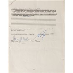 Rolling Stones: Mick Jagger Signed Document