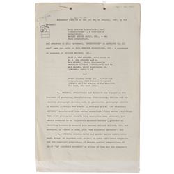 Phil Spector Signed Document