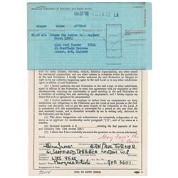 The T-Bones Set of Four Signed Documents