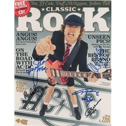 AC/DC Signed Magazine Cover