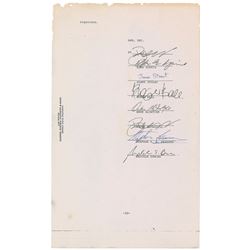 Average White Band Signed Document