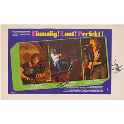 Emerson, Lake, and Palmer Signed Scrapbook Page Display