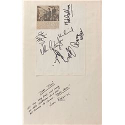 Procol Harum, Jeff Beck, and Colosseum II Signed Scrapbook Page Display