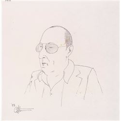 Cat Stevens Hand-Drawn and Signed Sketch