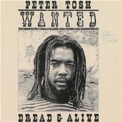 Peter Tosh Signed Album Flat