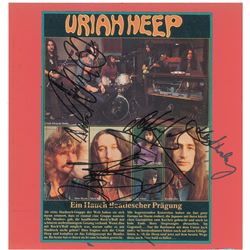 Uriah Heep Signed Magazine Photograph
