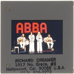 ABBA, Bee Gees, and Rod Stewart Set of Six Slides