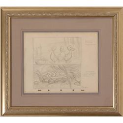 The Old Mill: Gustav Tenggren Production ‘Ducklings’ Drawing