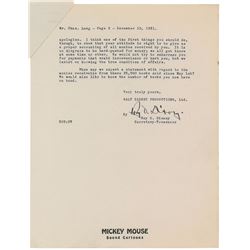 Roy O. Disney Typed Letter Signed