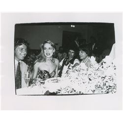 Andy Warhol Original Photograph of Mick Jagger, Keith Richards, and Jerry Hall