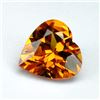 Image 1 : Fancy Orange Yellow Sapphire Heart Cut 2.20 carats