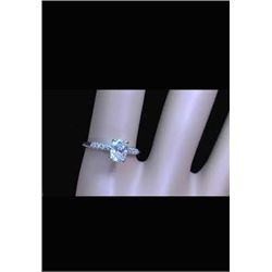 Natural Sparkling Diamond Engagement Ring - D/VS