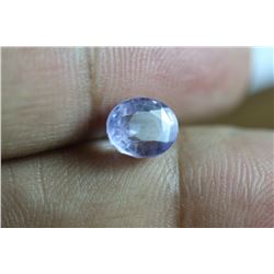 Natural Light Mauve Color Ceylon Sapphire 3.025 Carats