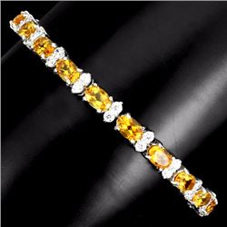 Natural Golden Yellow Citrine Bracelet
