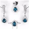 Image 1 : Stunning London Blue Topaz Set