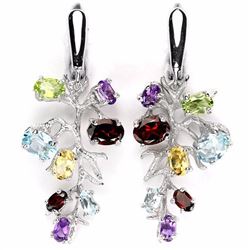 Natural Multi Gemstone Earring