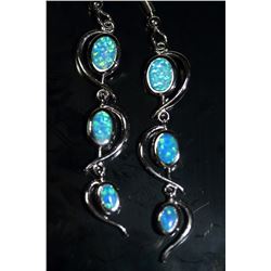 Stunning Fire Natural Opal Earrings