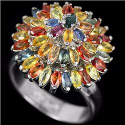 Natural Marquise Fancy Sapphire 6.63 carats Ring