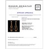 Image 3 : 18K Rose Gold 11.00ctw Fancy Color Diamond Earring