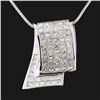 Image 1 : 18K White Gold 6.19ctw Diamond Pendant